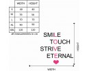 Smile Touch Quotes Wall Art Stickers